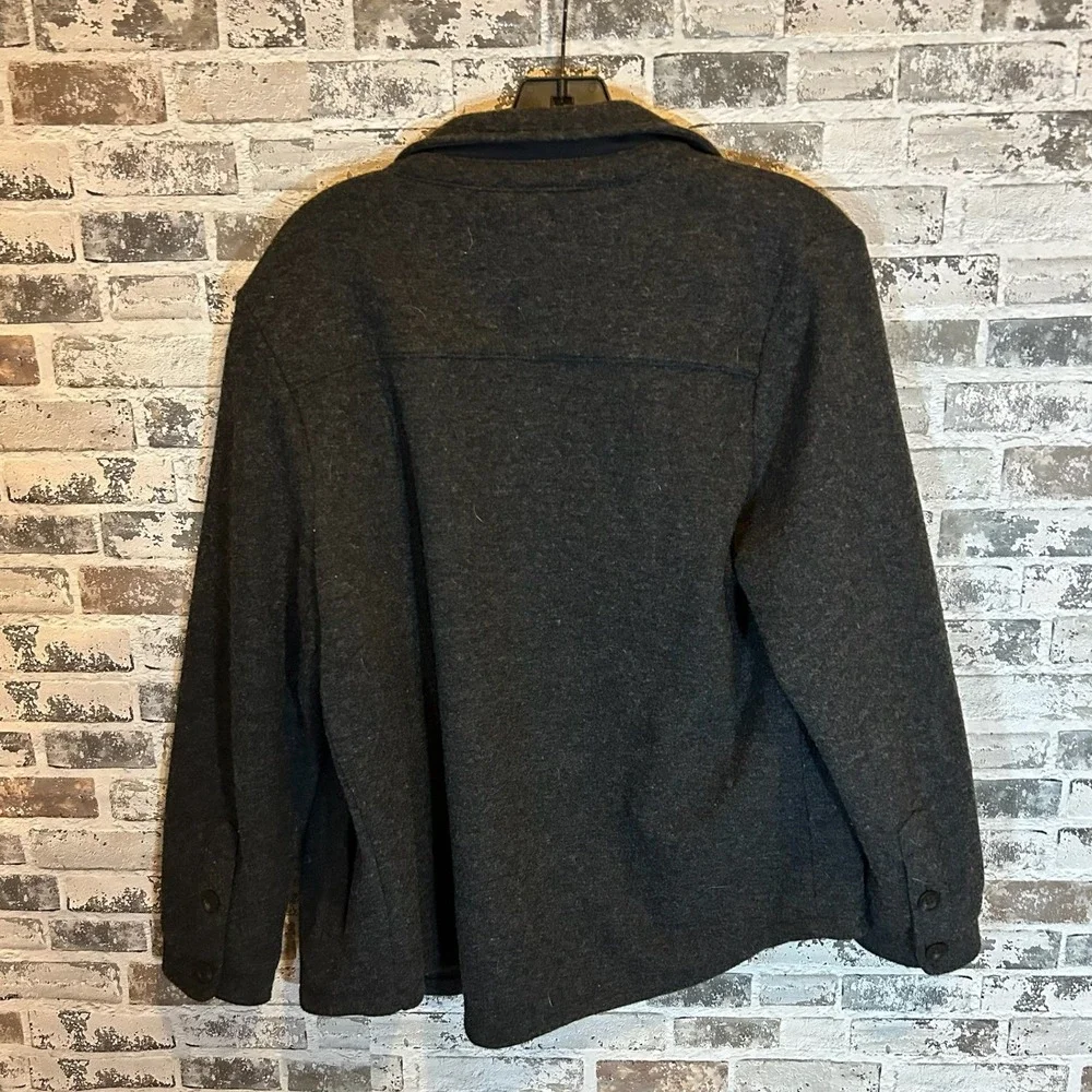 J.Crew Wool Blend Shacket Womens Small Charcoal Grey‎
